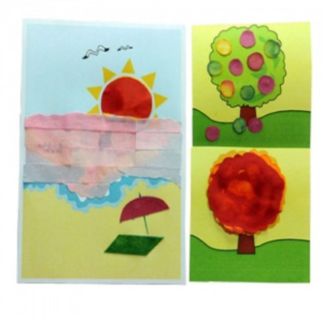 산염기 그림 5명 1SET, 1개