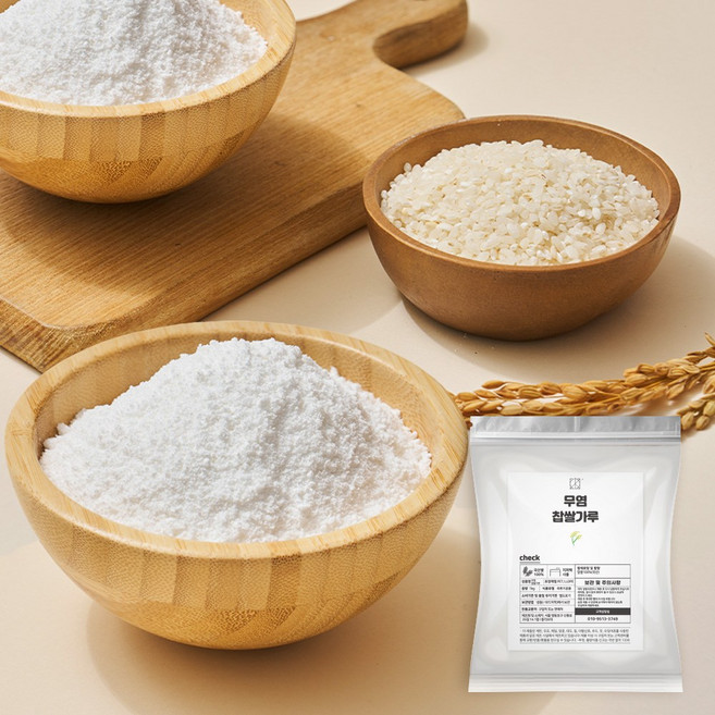 총각쓰떡 무염찹쌀가루, 4개, 1kg