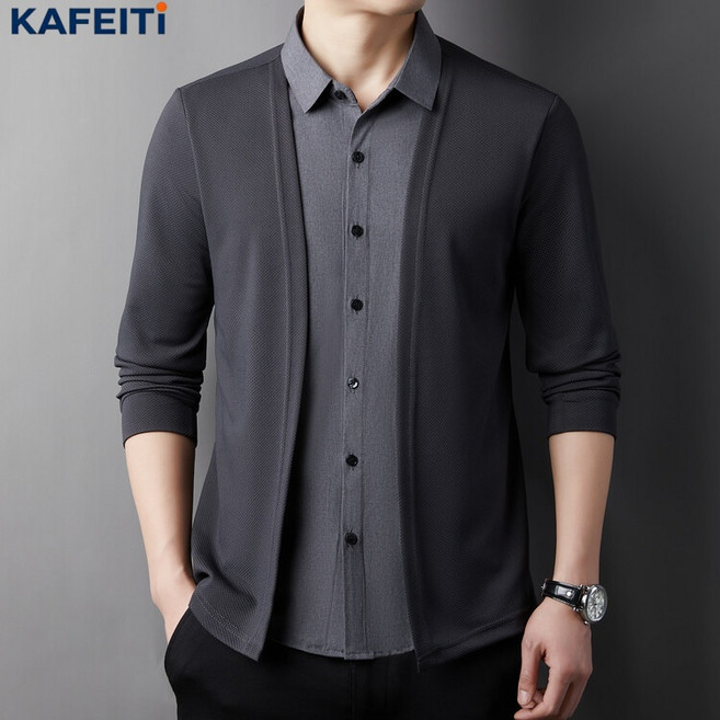 봄 가을 겨울 남성용 니트 집업 카디건 재킷 보온성 슬림핏 단색 상의 집업 코디 캐주얼 외투