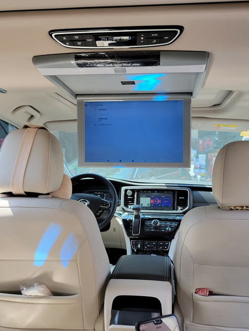 차량용 TV 천장 캠핑카 접이식 장착형 튜닝 모니터, B형 19인치 MP5 조명, B 19인치 MP5 분위기 조명