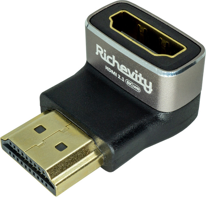 리체비티 8K HDMI2.1 HDMI ㄱ자 90도 상향 꺾임 젠더, 1개