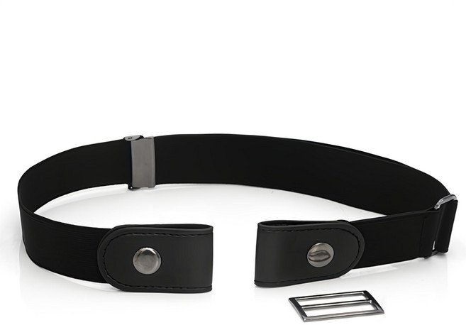 日系懶人隱形彈力腰帶 舒適 百搭 免穿脫設計 時尚腰間配件