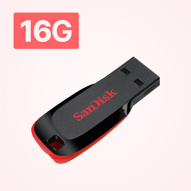 샌디스크 USB 메모리 CZ50 대용량 2.0, 16GB, 1개