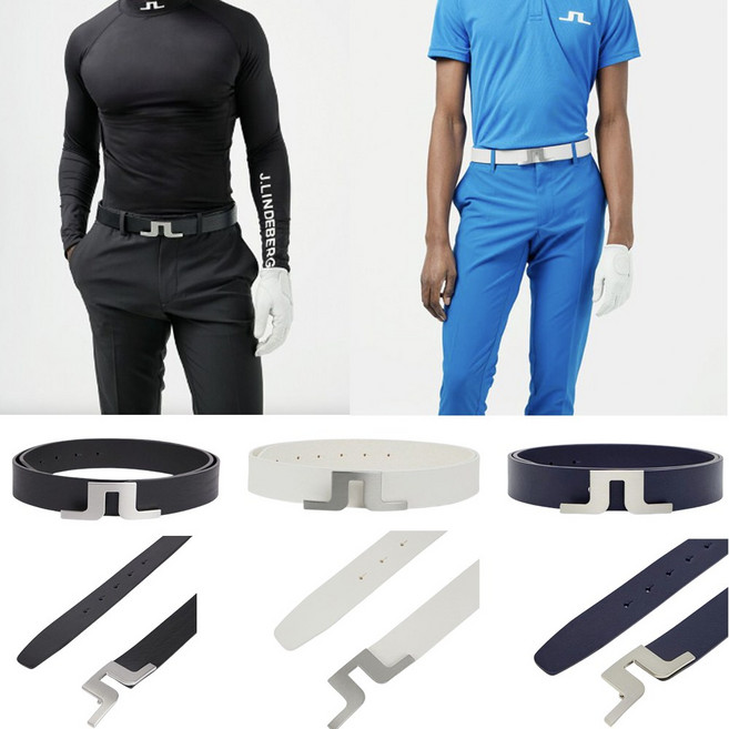 제이린드버그 브리저 골프 벨트 남성 가죽 라운딩 레더 허리띠 브릿지 로고