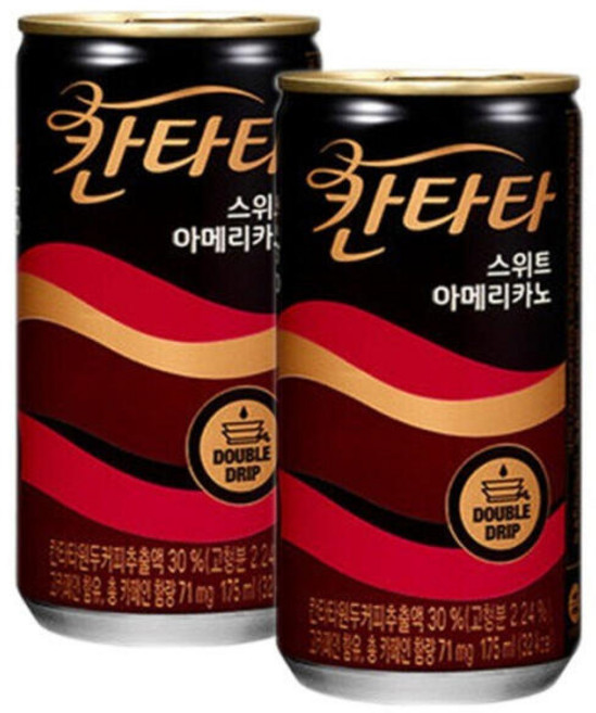 칸타타 스위트 아메리카노 175mlx30캔x2박스 tbo*205wx, 175ml