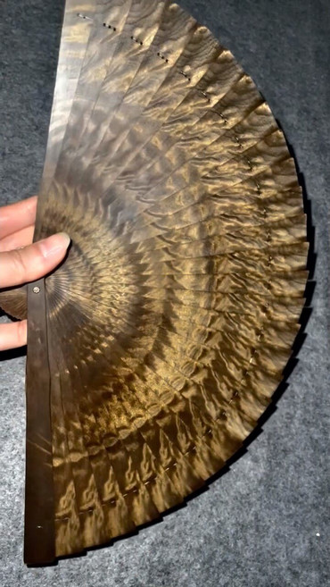 金絲楠 烏木 滿龍膽 鳳尾 火焰紋 摺扇 無漆 無蠟 果香味, 詳情見包裝