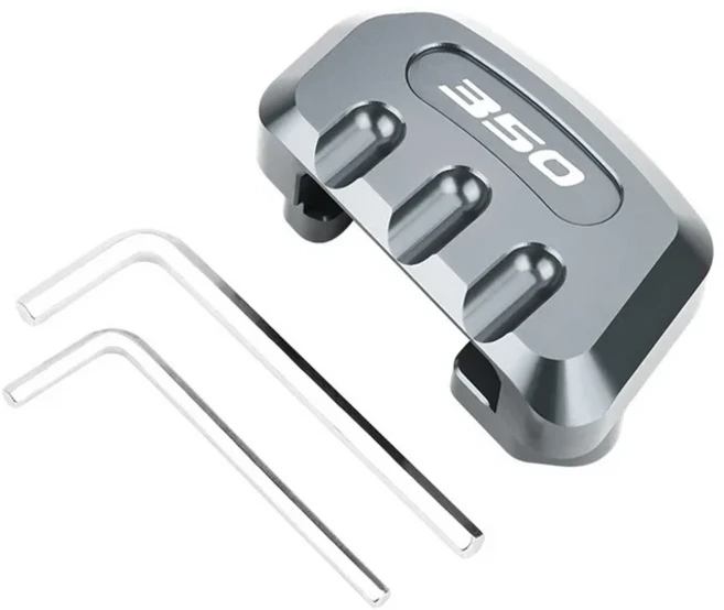 혼다 Forza/NSS FORZA350 300 250 오토바이 센터 마운트 풋 사이드 스탠드 확장 확대기 패드 액세서리, 03 350-Titanium, 1개