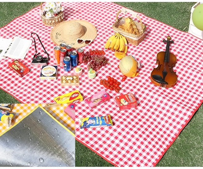 트레몰 방수 두꺼운 피크닉 매트, 레드