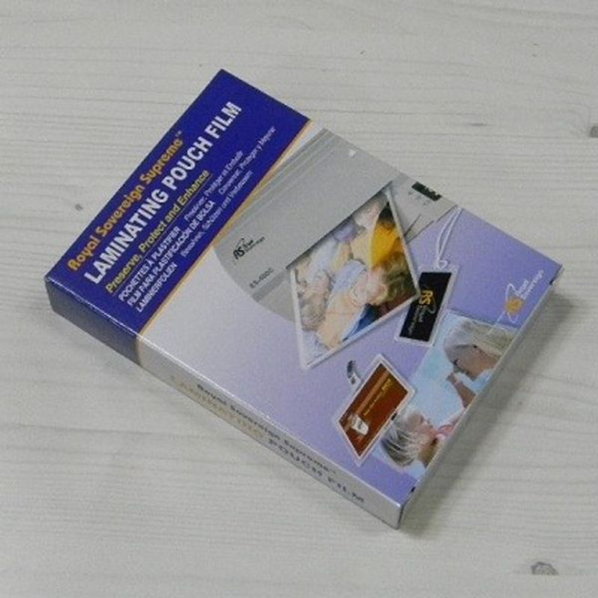 Royal Sovereign 세계인의 코팅지 로얄소브린 Supreme 라미네이팅 파우치 필름 100매팩/3x5, 종이/파일 사이즈