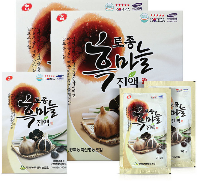 참 토종 흑마늘 진액 30포 x 2박스 (총60포), 1개, 4.2L