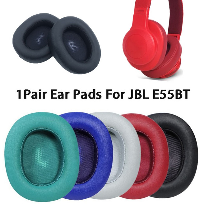 JBL E55BT 헤드폰 액세서리 폼 스폰지 이어 쿠션 이어 패드 게임용 헤드셋 이어 머프 수리 부품 용 1 쌍 이어 패드 교체, 1개