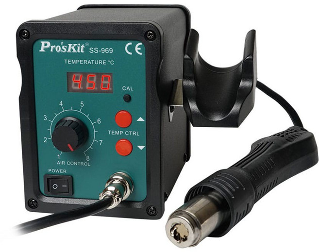 寶工(Pro'skit) SS-969E 柔風型SMD拆焊台 AC110V 700W, 1個, 柔風型SMD拆焊台 AC