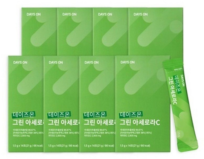 데이즈온 그린 아세로라C, 8박스, 14회분