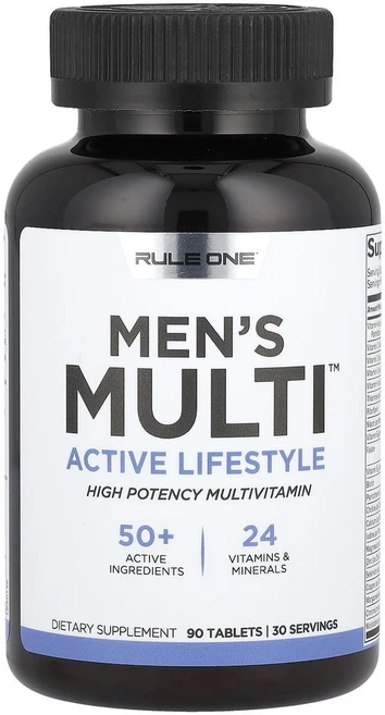 룰 원 프로우틴즈 맨즈 멀티 액티브 라이프스타일 Rule One Proteins Mens Multi Active Lifestyle, 1개, 90정 - 쿠팡