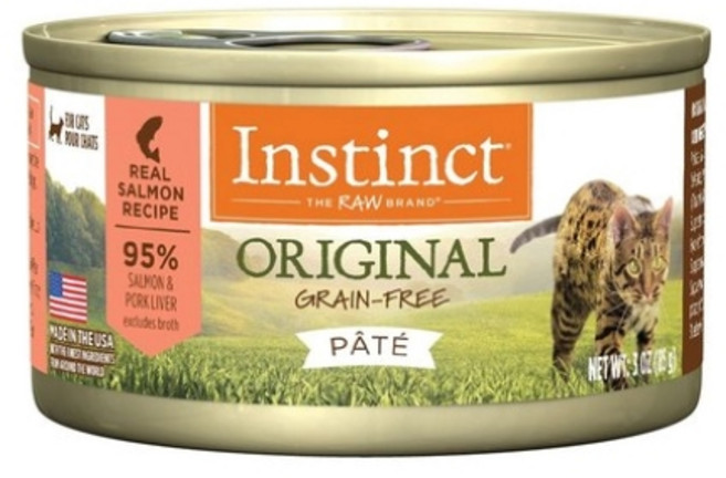 네이처스버라이어티 생식본능 그레인프리 치킨 캣캔, 연어, 85g, 2개