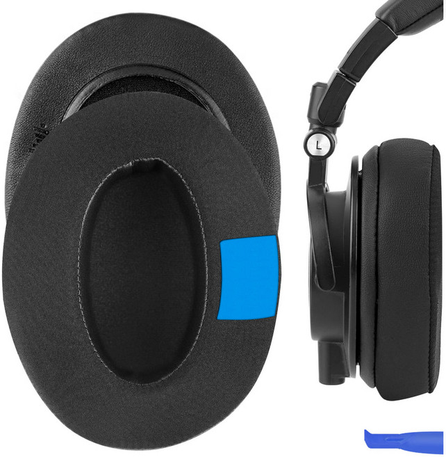 오디오테크니카 ATH M50X ATH-M50xBT2 M40X MSR7 이어패드 호환 쿠션 커버 귀마개 패드 호환 헤드폰 헤드셋 스펀지 좌우 쿨링 세트, 1개