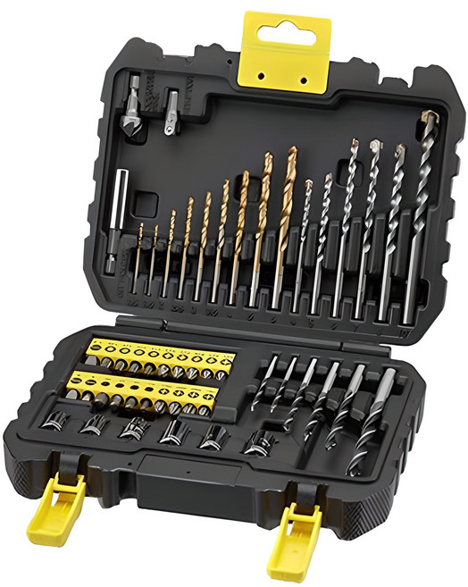 STANLEY 드릴비트 앤 스크루 드라이버 50종 액세서리 세트 STA88546-XJ, 1세트