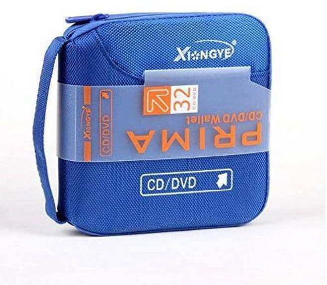XINGYE CD/DVD 收納包 32片裝, 1個, 雄業藍色32片