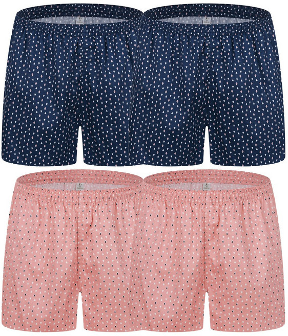 제임스딘 여성 순면 트렁크 팬티 사각팬티 2매