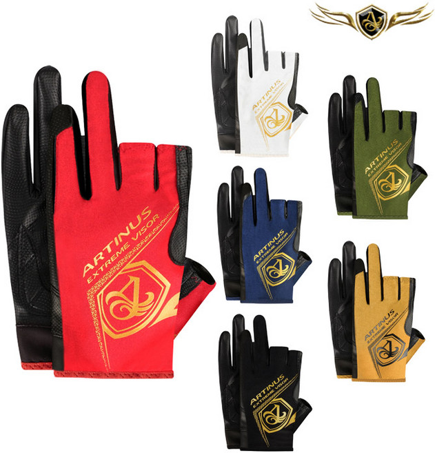 아티누스 낚시장갑 AG-856 3컷 바다 민물 낚시 장갑, 블랙-프리사이즈, 1개