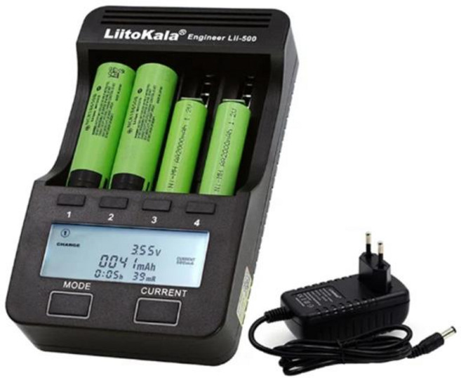 Liitokala Lii-600 배터리 충전기 LCD 스마트 3.7V 18650 26650 16340 1.2V AA, 1개