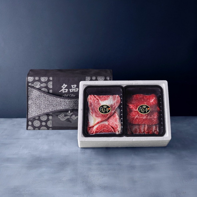 [1++명품] 투뿔 한우선물세트 혼합구성(꽃등심+치마살+준특수부위), 1세트