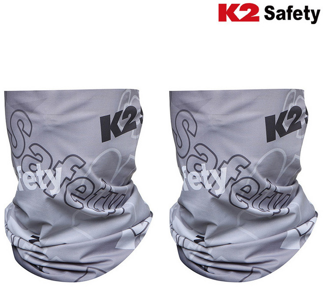 1+1 K2 아이스 멀티스카프 여름 목토시 넥쿨러 자외선 UV 차단 넥게이터 골프 등산 오토바이 배달 낚시, 회색+회색+양말 사은품