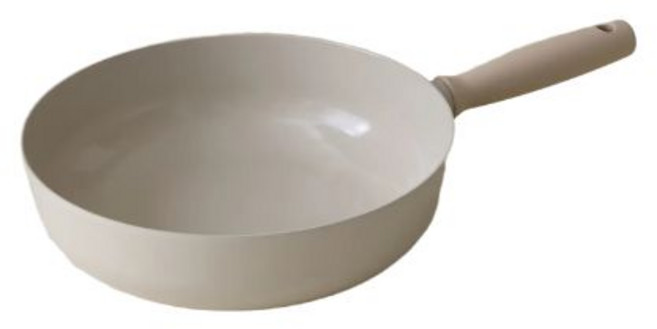 HANSSEM 국내생산 세라믹 인덕션 후라이팬 / 웍 28cm, 1개, 웍(28cm), 베이지