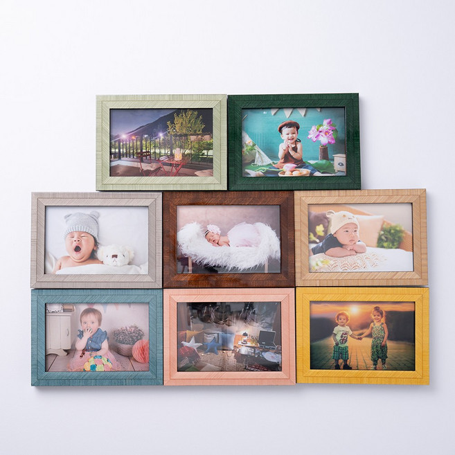 나탈리니 사진액자 탁상용 4x6 나무액자 액자프레임, 로사, 색상:로사