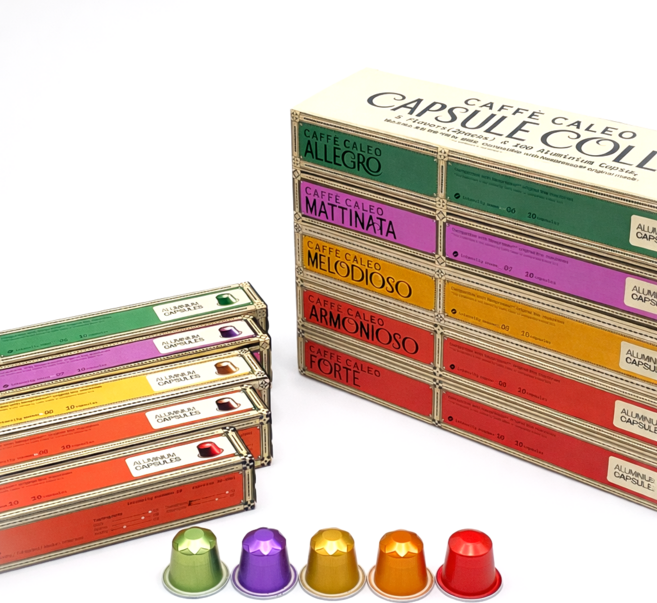 칼레오 커피캡슐 네스프레소호환캡 에스프레소 선물세트 100개입, 1박스, 5.5g