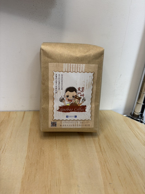Guobao Coffee 瓜地馬拉 森嶼 可可 中深焙 咖啡豆, 500g, 1個