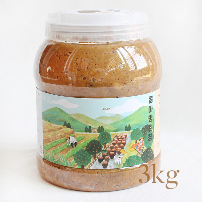콩마망 국산콩100% 전통 재래식 시골 집된장 3kg 1개