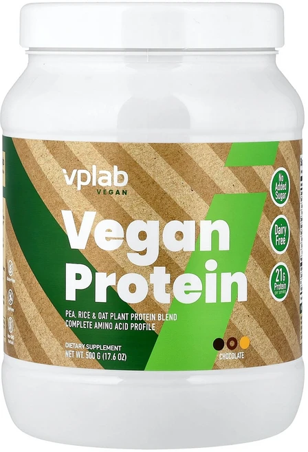 VPLab Vegan Protein Chocolate 17.6 oz 500 g, VPLab , Vegan Protein, Chocola - 쿠팡
