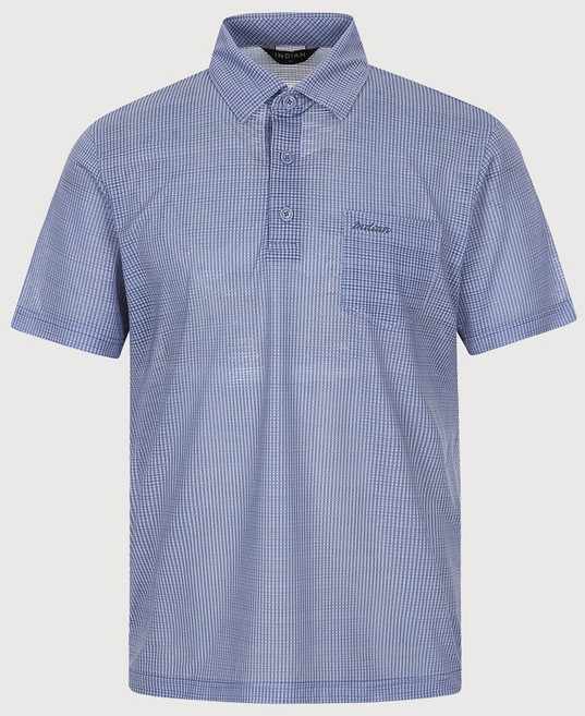 인디안 [26년 여름 최저가] 고급 폴리스판 솔리드 프린트 반팔 카라티셔츠 MIXAS5M2241BC