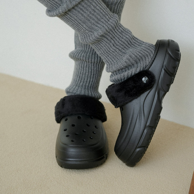 슈니엘 미끄럼방지 1등급 아치서포트 털슬리퍼 웜클로그 SL-800