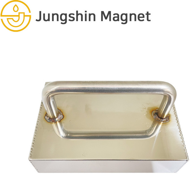 정신자석 네오디움 ND 손잡이자석 130x90x30 철편수거 볼트수거, 1개