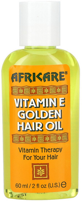 Cococare 두피 케어 Africare 비타민E 골든 헤어 오일 60ml(2fl oz), 1개, 60ml
