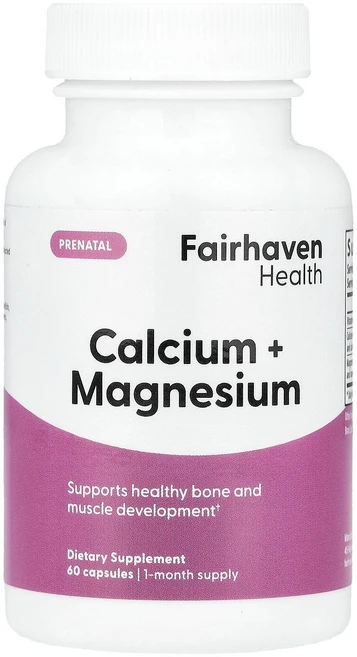 페어헤이븐 헬스 Fairhaven Health 임신부용 칼슘 + 마그네슘 캡슐 60정122542원산지:기타, 1개 - 쿠팡
