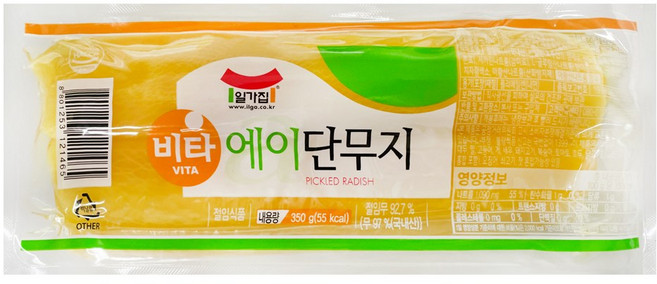 [푸른들마켓][일가집]비타에이단무지 350g, 1개