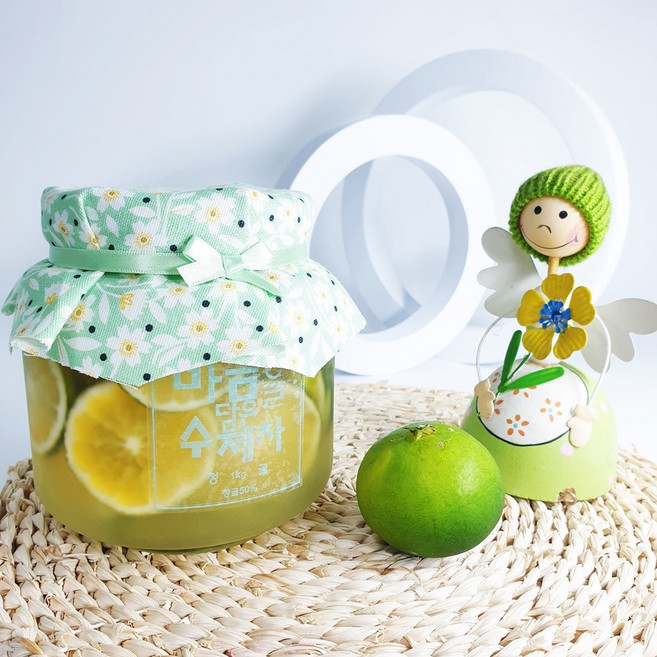 소리가 있는 동네 꿀 수제청 과일청 수제과일청 제주 청귤청 풋귤청 청귤에이드 귤청, 500g, 1개, 1개입