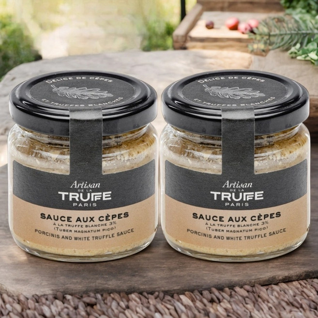 프랑스 파리 아르티장 포르치니 버섯 화이트 트러플 크림 소스 80g x2병, 2개