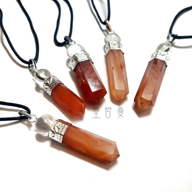 紅玉髓晶球吊墜 (Red Chalcedony) 項鍊/飾品 克服拖延的動力之石、代謝和循環、冥想和創建