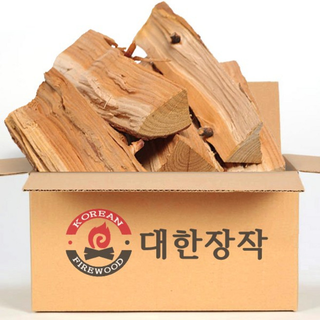 대한 난로장작 굵은목 참나무 불멍 바베큐 캠핑, 20kg, 1개
