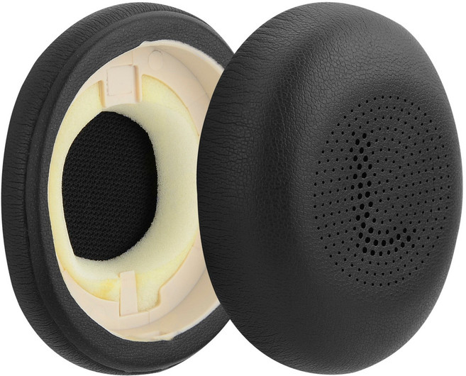Jabra Evolve 2 65 UC MS MONO UC Evo 엘리트 45H 이어 패드 호환 쿠션 커버 귀마개 헤드폰 헤드셋 캡 솜 팁 스펀지 1쌍, 1개
