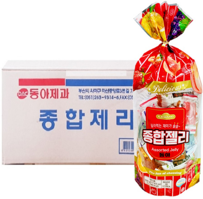 동아제과 종합제리, 500g, 10개