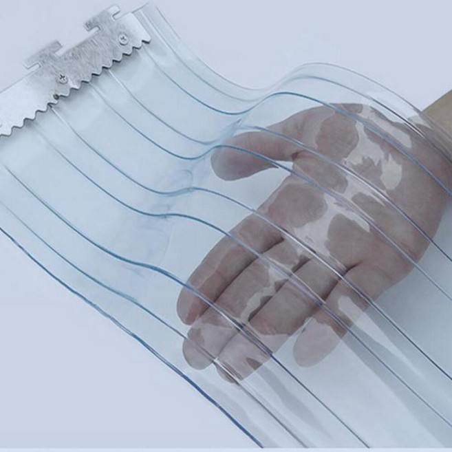 방풍비닐커튼 업소용 방충 2T 3T 옐로 HACCP 산업용 창고 탑차 내한 바람막이, 2T 올투명무지, 가로100cm, 세로200cm