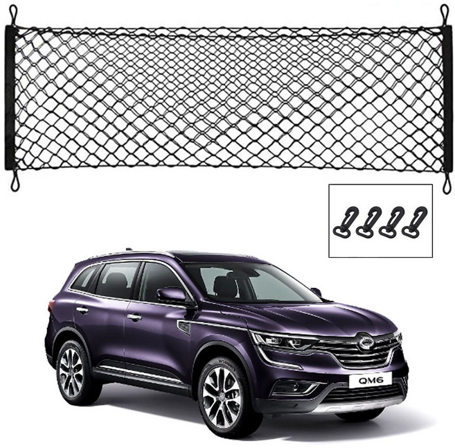 블루오션 QM6 트렁크네트 그물망네트 포켓형 수납형 SUV RV 러기지네트 정리, 1개