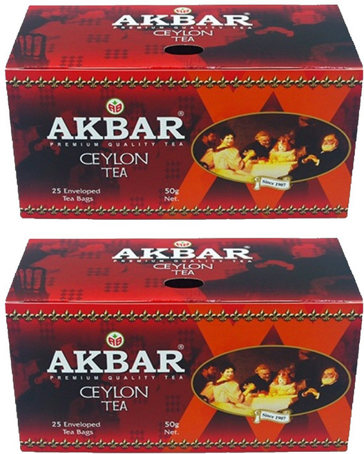 아크바 실론티 순수홍차 세트, 2g, 25개입, 2개