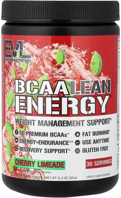 이블루션 뉴트리션 EVLution Nutrition BCAA 린 에너지® 체리 라임에이드 11.3 oz 321 g129170원산지:기타, 321g, 1개 - 쿠팡