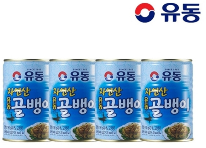 유동 [유동] 자연산골뱅이 400g x 4개 + 골뱅이 무침양념 70g 증정